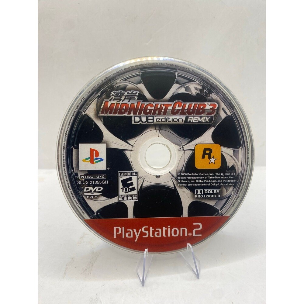 Midnight Club 3 Dub Edition Remix (Sony PlayStation 2 PS2, 2006) Disc Only